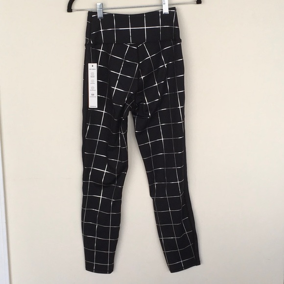 NWT Good American Silver Windowpane Leggings - Picture 2 of 6